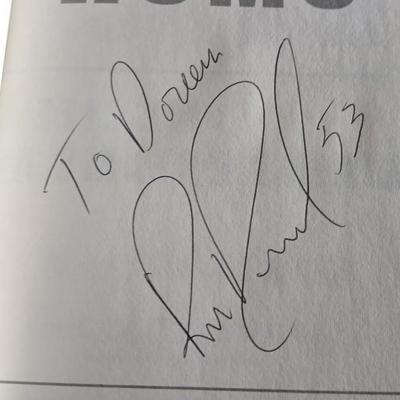 1st Edition Bill Romanowski ROMO "My life on the edge" AUTOGRAPHED book with AUTOGRAPHED Picture