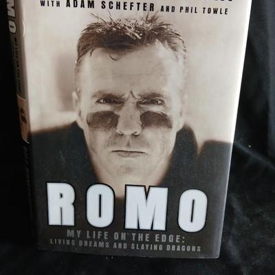 1st Edition Bill Romanowski ROMO "My life on the edge" AUTOGRAPHED book with AUTOGRAPHED Picture
