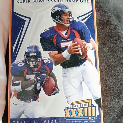Denver Bronco's Superbowl collectibles, posters, t-shirt, Ornament, VHS and more