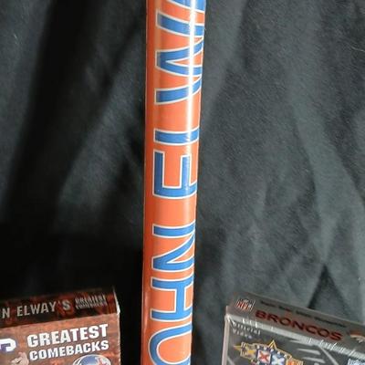 John Elway Bronco's football collectibles, VHS, Magazines and posters