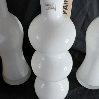 Three beautiful Noble Excellence Poland made vase jars