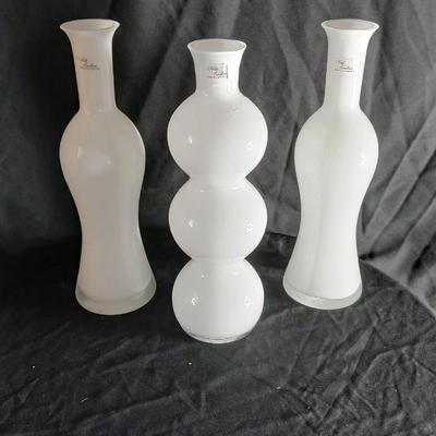 Three beautiful Noble Excellence Poland made vase jars