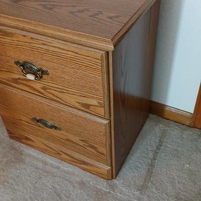 Sauder two drawer nightstand