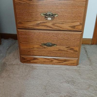 Sauder two drawer nightstand
