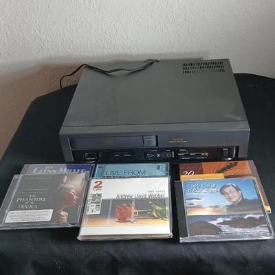 RCA Compact disk player with an assortment of CD'S