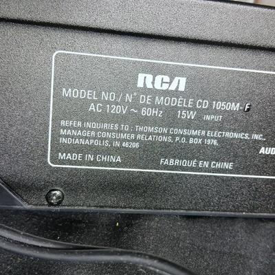 RCA Compact disk player with an assortment of CD'S