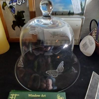 Collection of stationaries with glass butterfly bell - Mexico made wind chime and more