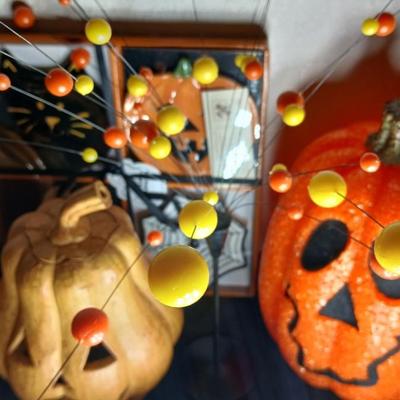 Ceramic pumpkin, Fall and Halloween decorations, Light up pumpkin