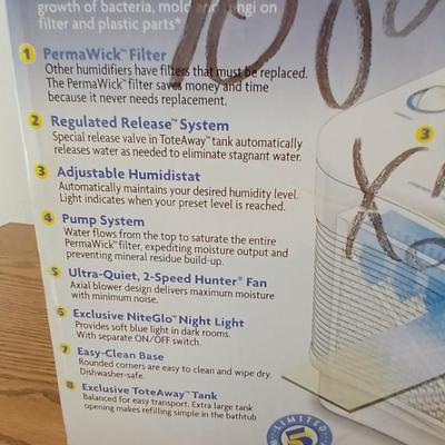 New Hunter care-free Humidifier Plus