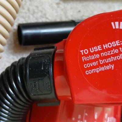 Small handheld Royal Dust Devil vacuum and attachments with ceiling fan brush