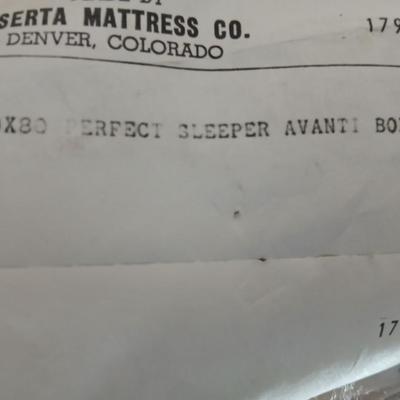 Full sized bed frame with Serta maxim Firm mattress & Boxsprings
