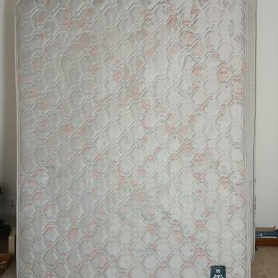 Full sized bed frame with Serta maxim Firm mattress & Boxsprings