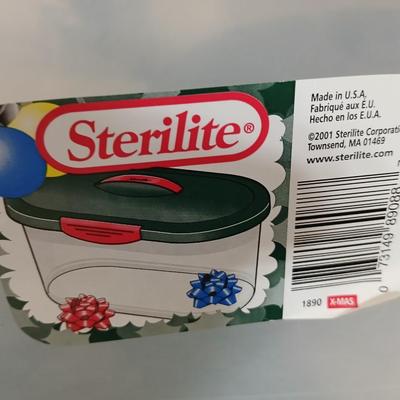 Collection of small storage totes with lids