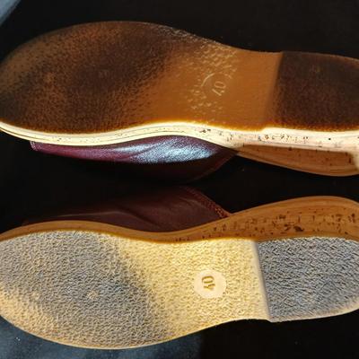 Three pair of women's leather sandals,
