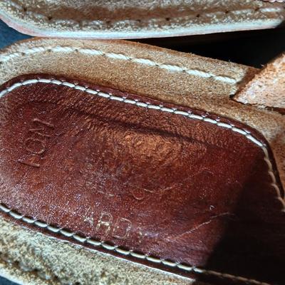 Three pair of women's leather sandals,