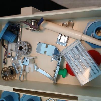 Wonderful condition Wards sewing machine with accessories and case