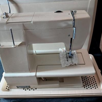 Wonderful condition Wards sewing machine with accessories and case
