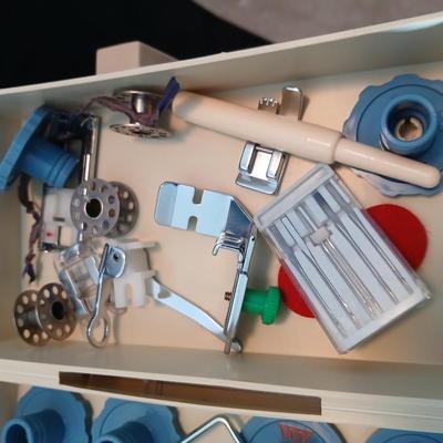 Wonderful condition Wards sewing machine with accessories and case