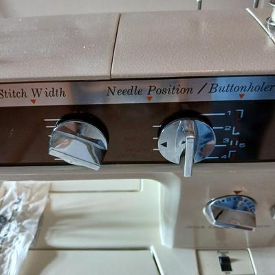 Wonderful condition Wards sewing machine with accessories and case