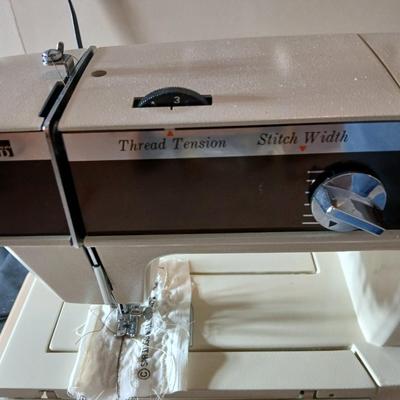 Wonderful condition Wards sewing machine with accessories and case