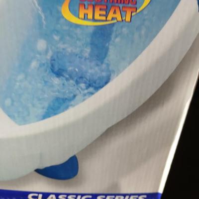 Toe-Touch Foot Spa Combines smart heat & massage