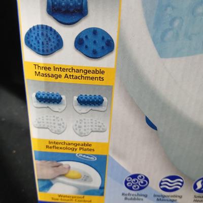 Toe-Touch Foot Spa Combines smart heat & massage