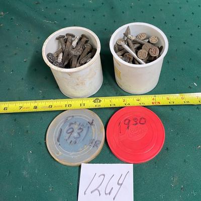 Antique 1930s Railroad Nails