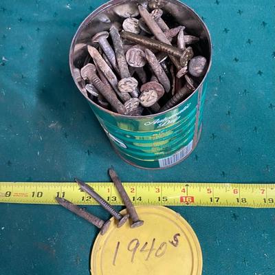 Antique 1940s Railroad Nails
