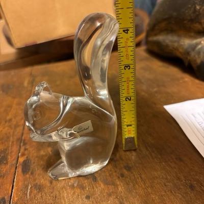 Lot 105 - Baccarat Crystal Squirrel