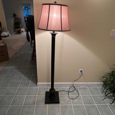 Floor Lamp & Tray Stand End Table (PBC-RG)
