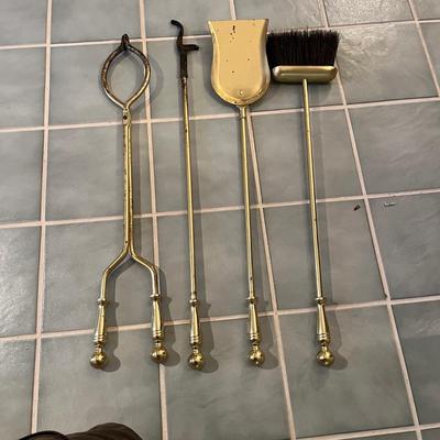 Brass Fireplace Tools (LR-MG)