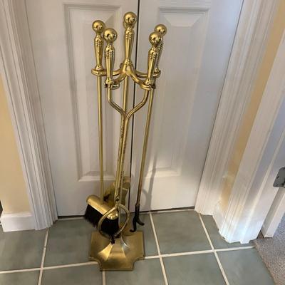 Brass Fireplace Tools (LR-MG)