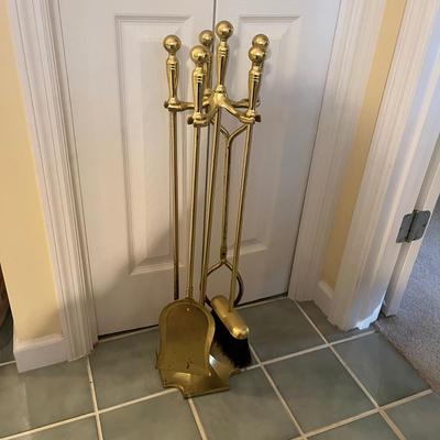Brass Fireplace Tools (LR-MG)