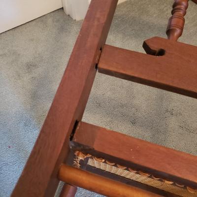Two Spindle Back Cane Bottom Chairs (BGB-KD)