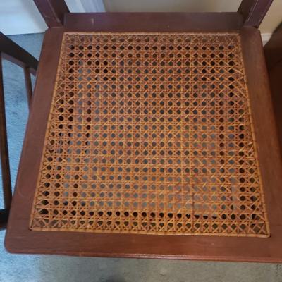 Two Spindle Back Cane Bottom Chairs (BGB-KD)