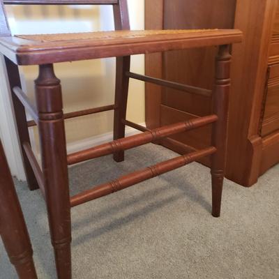 Two Spindle Back Cane Bottom Chairs (BGB-KD)