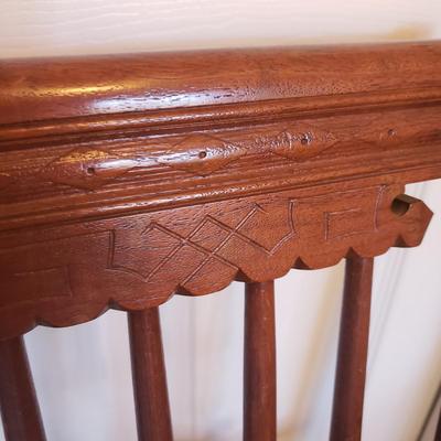 Two Spindle Back Cane Bottom Chairs (BGB-KD)