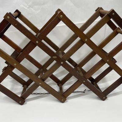Wooden Collapsible Wine Rack