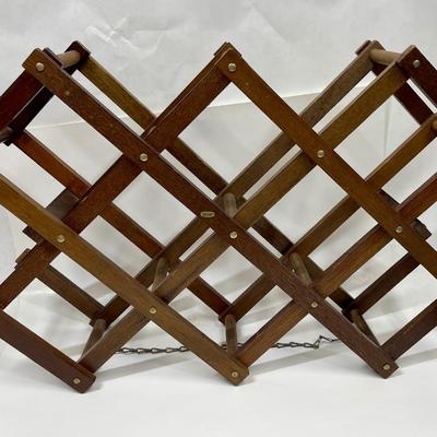 Wooden Collapsible Wine Rack