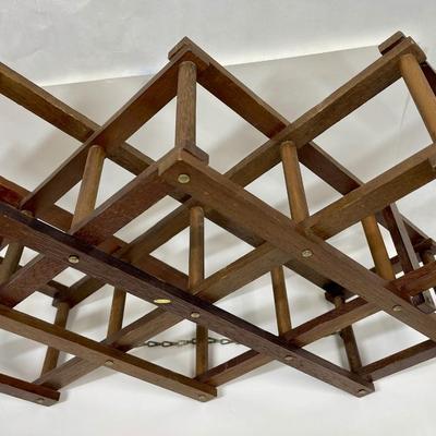 Wooden Collapsible Wine Rack