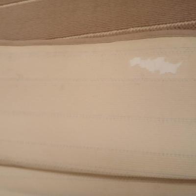 Two rubber backed rugs with a new shower curtain liner