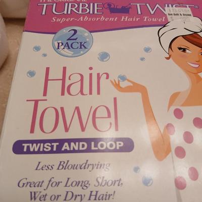Ultimate Luxury fine bath Hotel collection Bath Sarong with hair towel and a nylon bath scrubby