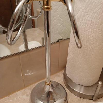 Stainless steel paper towel holder, hand towel holder and a soap dish