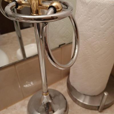 Stainless steel paper towel holder, hand towel holder and a soap dish