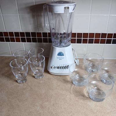 Nice Hamilton Beach 12 speed wave action blender with cups for your shakes and smoothies