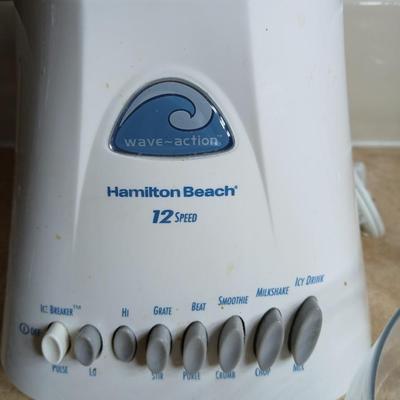 Nice Hamilton Beach 12 speed wave action blender with cups for your shakes and smoothies