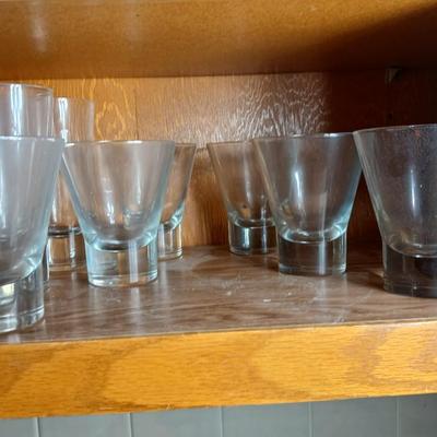 Nice set of Drinking glasses with tapered base 12 glasses total