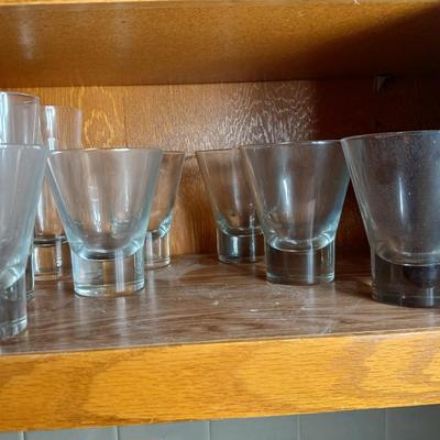Nice set of Drinking glasses with tapered base 12 glasses total