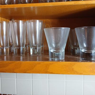 Nice set of Drinking glasses with tapered base 12 glasses total