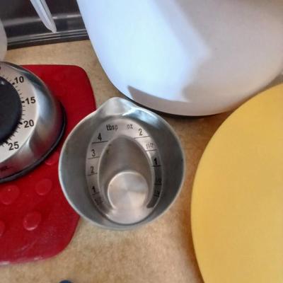 Everything you need to bake more cookies - Wilton cookie sheet and baking utensils with timer
